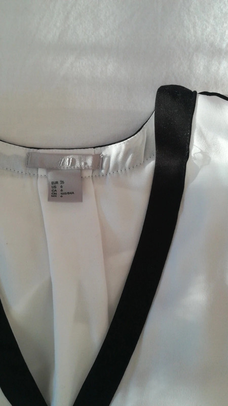 Biela bluzka, h&m,36
