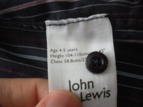 Frajerská košela m&s 104/110, john lewis,104