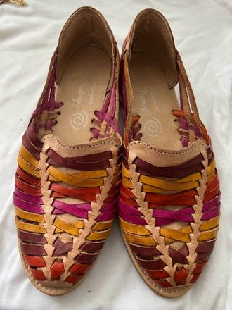 Kozene boho etno hippie kozene z mexika topanky ba, 36
