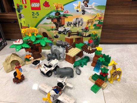 Veľká sada lego duplo zoo safari a dodávka,