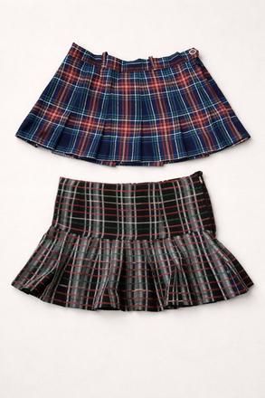 Handmade kockované sukne (2 ks), s