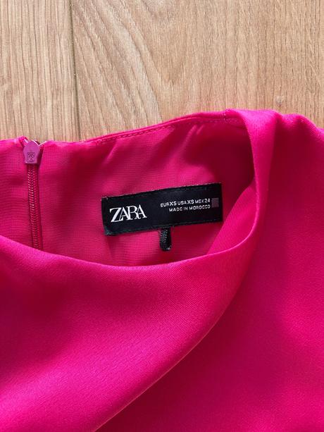 Saténové midi šaty - xs, zara,xs