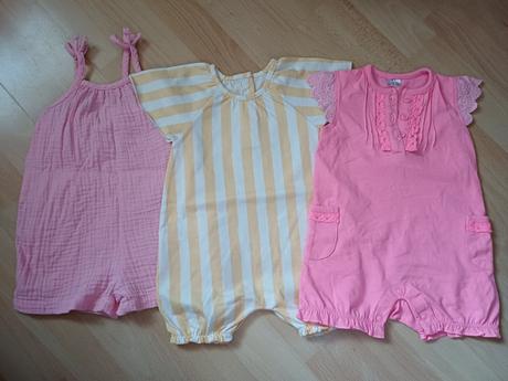 3x letné overaliky v.68 / 3-6 mes, f&f,68