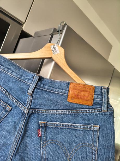 Levis 501 riflové šortky m-l, levis,m