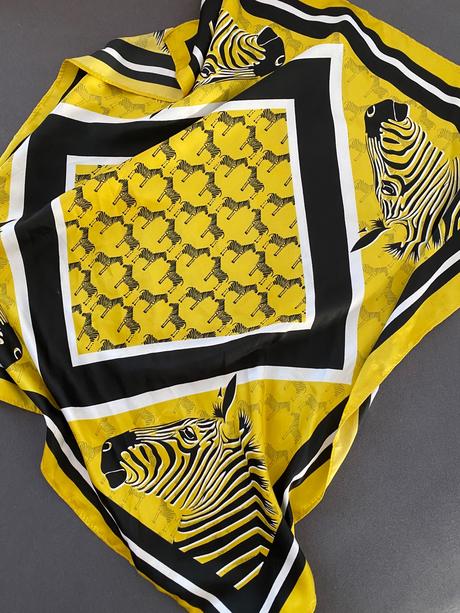 Zlta šatka so zebrami, orsay,l