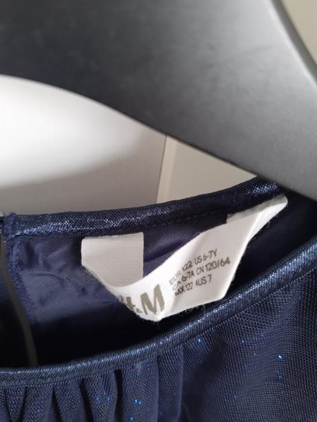 Šaty s trblietkami, h&m,122