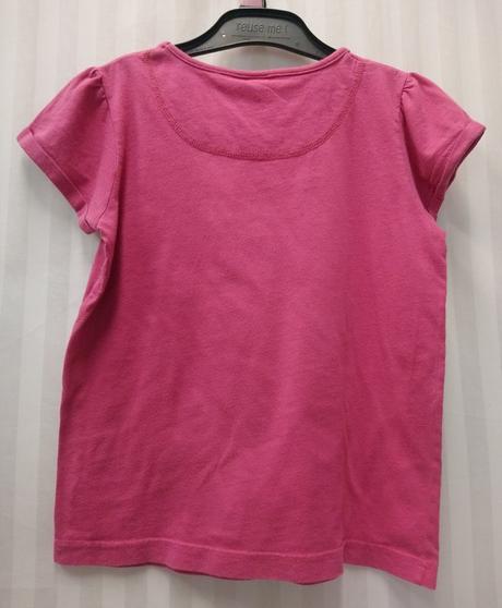 Sýto ružové tričko s motívom, c&a, 122-128 cm, c&a,128