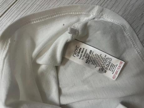 Biely dlhorukávový top s obrázkom, next,86