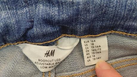 Dievčenské rifle h&m, veľ.158, h&m,158