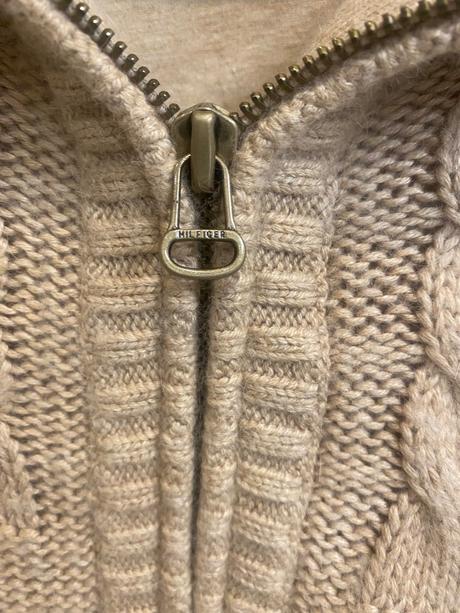 Tommy hilfiger hrubý podšity sveter /bunda, tommy hilfiger,l