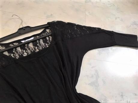 Luxusné tričko s krajkou, m