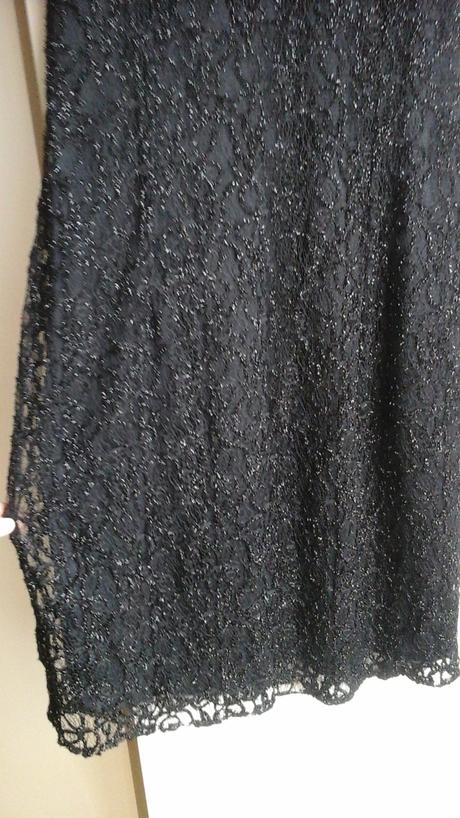 Trblietave vecerne cipkovane saty 1xpouzite, 40