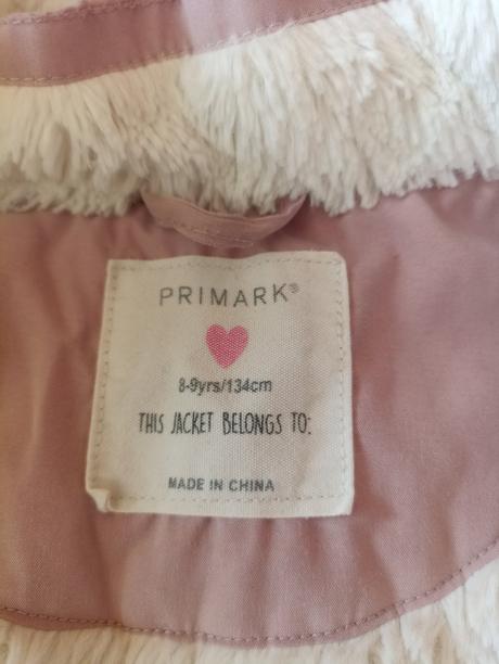 Zimná bunda, primark,134