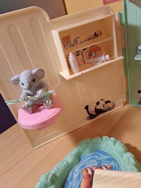 Barbie zoo babies folding playset 2000, 