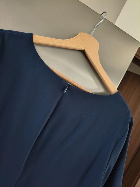 Benetton tmavo modré midi šaty m, benetton,m