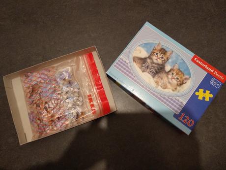 Puzzle mačiatka 120 ks, vek 6+,