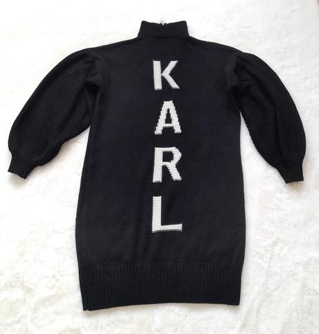 Pletené minišaty/sveter karl lagerfeld, s