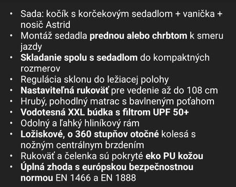 Kočík 3v1 lionelo bianka čierny onyx, lionelo,lionelo bianka