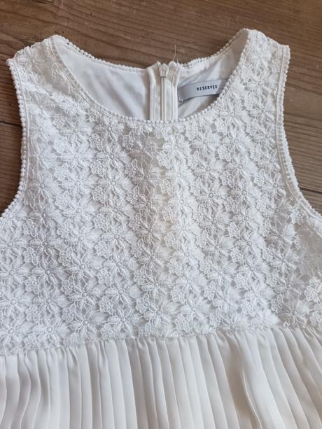 Biele šaty s anglickou výšivkou veľ 134, reserved,134