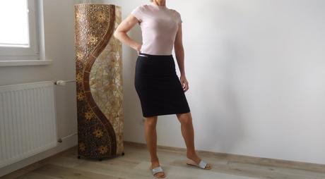 H&m-suknička elegantná so zipsami 38v, pružná, h&m,38