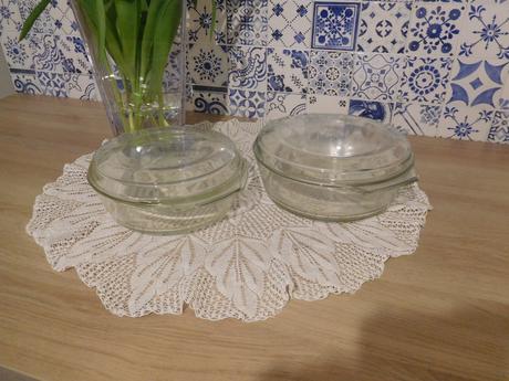 Jenské sklo -retro misy na zapekanie, 