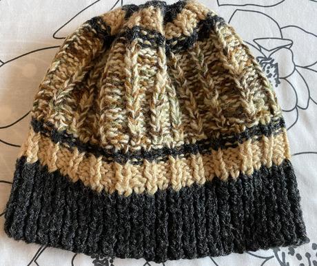 Teplá pletená čiapka + rukavičky v. 110/128, 110