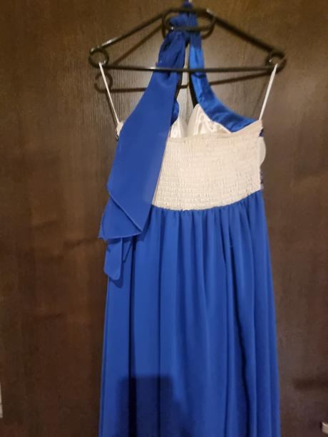 Kráľovsky modré spoločenské šaty, m