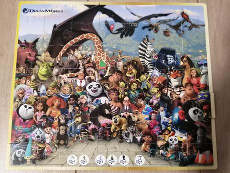 Puzzle madagaskar, dreamworks,