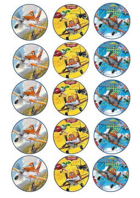 Jedle obrazky na muffiny lietadla ,