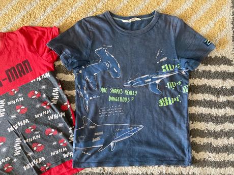 Tričká na dvor 122/128, h&m,122