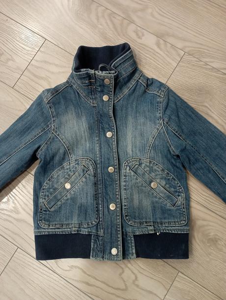 Rifľová bunda (podšitá), h&m,128