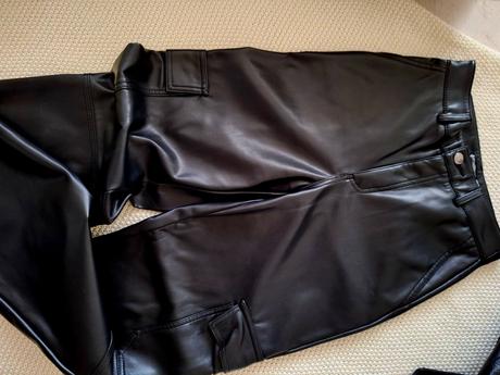 Koženná bunda + nohavice, sinsay,xs