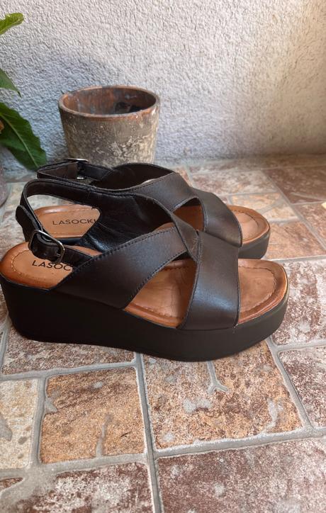 Dámske kožené sandále lasocki, lasocki,36