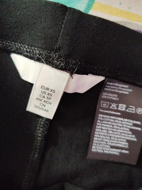 Krátke legíny, h&m,xs