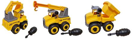 Stavebné autá skrutkovacie 14,5cm,