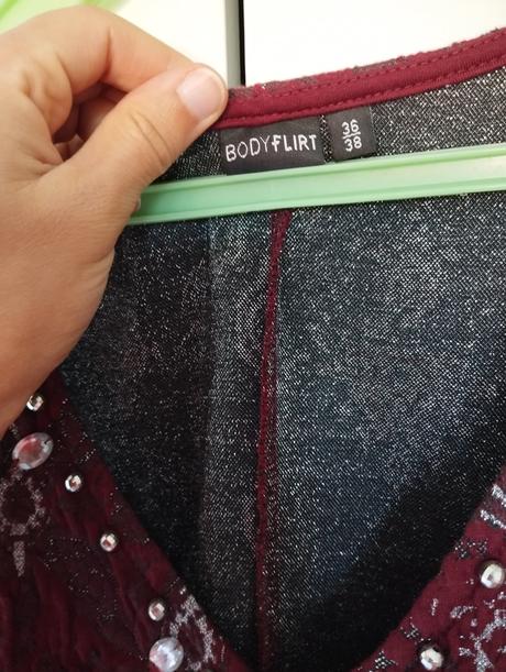 Krátke teplejšie šaty bordové 36 38, s