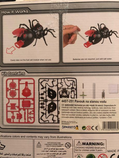 Pavúk na slanú vodu nové,
