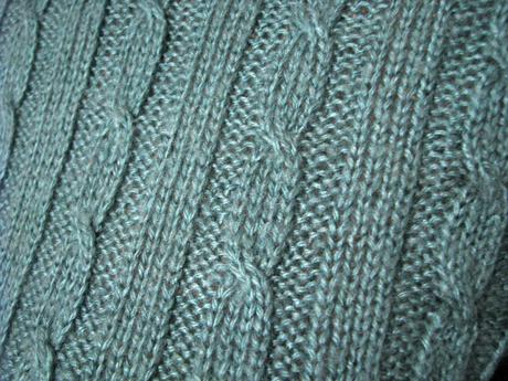 Zelený pletený rolák, m