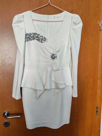 Peplum hrubé kostýmové šaty, xl
